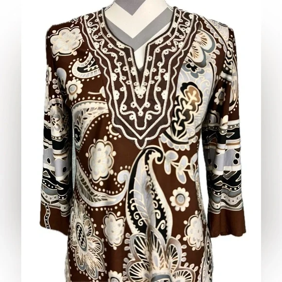 Tiana B. Boho Sheath Dress - Size S - Picture 2 of 7